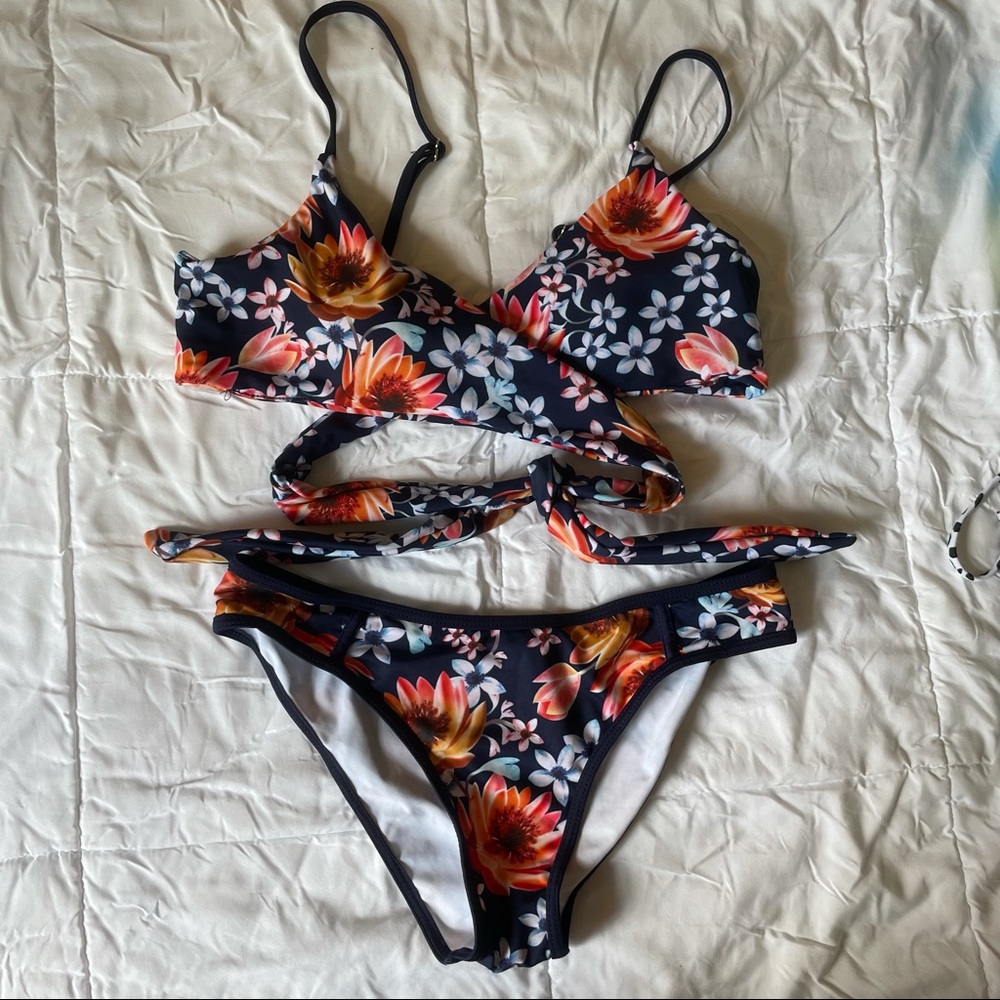 Cupshe Wrap Top Swimsuit